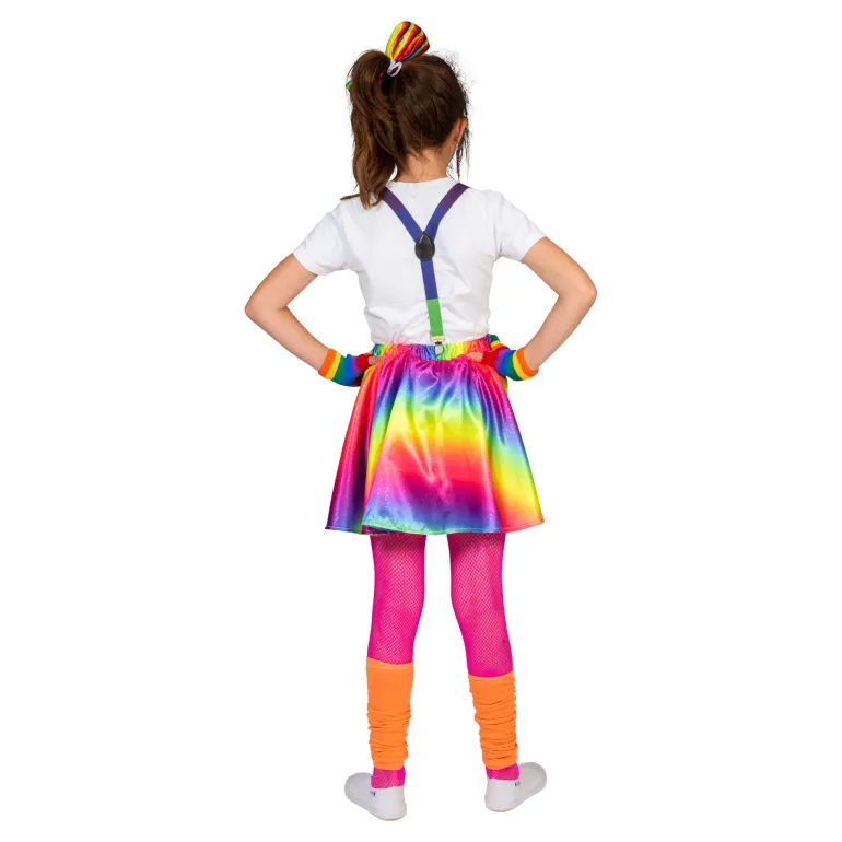 Jupe Pride Arc-en-ciel Rosy Fille - Taille unique