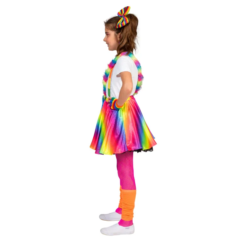 Jupe Pride Arc-en-ciel Rosy Fille - Taille unique