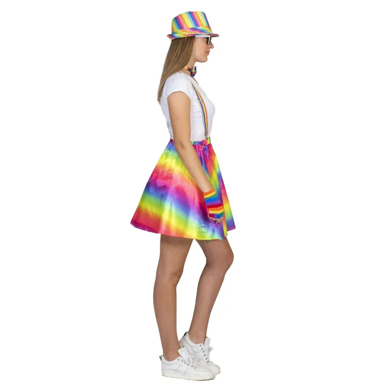 Jupe Pride Arc-en-ciel Rosy Femme - Taille unique