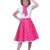 Jupe Rock'N Roll Rose - Taille unique