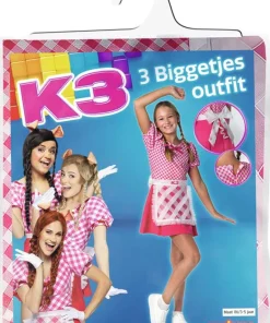 K3 Déguisement Les 3 petits cochons - 9-11 ans