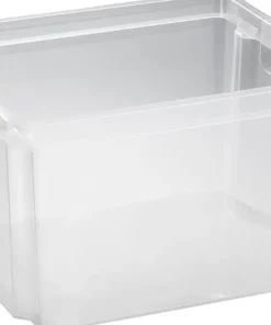 Keter Crownest Boîte de Rangement Transparent - 42,6x36,1x26cm - 30L