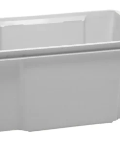 Keter Maxi Crownest Boîte de Rangement Gris Clair - 59x39x30cm - 50L