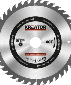 Kreator KRT020407 Lame de scie circulaire Bois - ?150mm - 40 dents