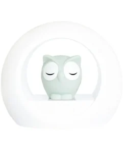 Lampe de nuit hibou gris