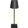 Lampe de table LED sans fil Sphere avec commande tactile - Dimmable - USB - Gris foncé