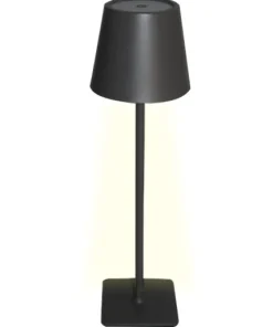 Lampe de table LED sans fil Sphere avec commande tactile - Dimmable - USB - Gris foncé