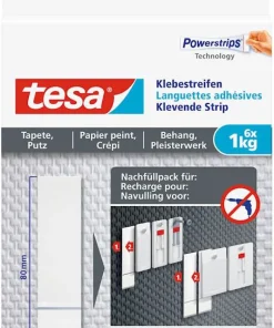 Languettes adhésives papier peint et plâtre (6 pcs) 1 kg
