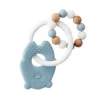 Lapidou Anneau dentition silicone ours et billes bois