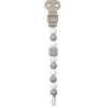 Lapidou Attache sucette Silicone Gris - blanc