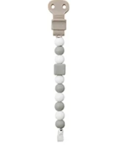 Lapidou Attache sucette Silicone Gris - blanc