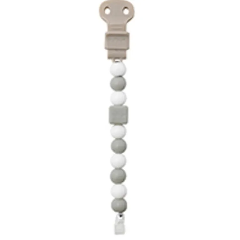 Lapidou Attache sucette Silicone Gris - blanc