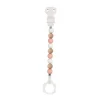 Lapidou Attache Tétine Beige-Rose-Blanc