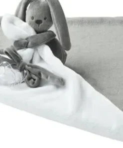 Lapidou Doudou couverture anthracite - blanc