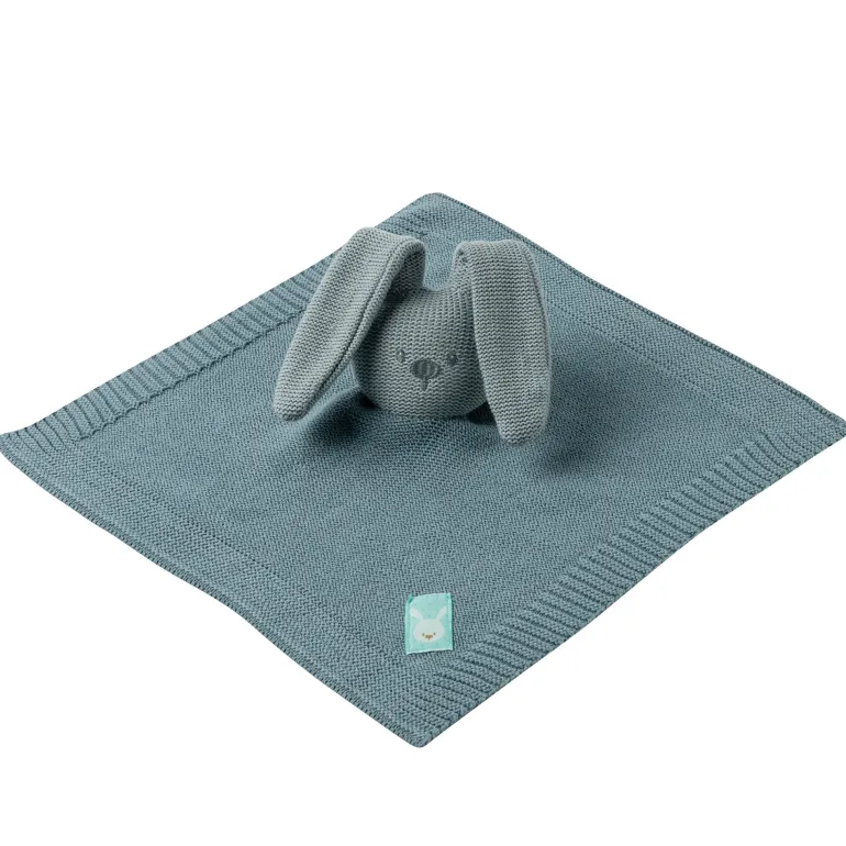 Lapidou Doudou tricot vert-de-gris