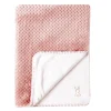 Lapidou Plaid Rose Vieux/Blanc 75x100 cm