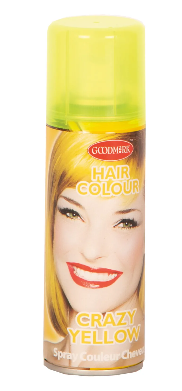 Laque Cheveux Fluo Jaune En Spray - 125 ml