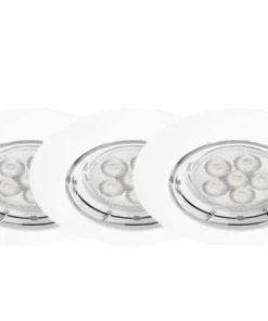 Led 3 x GU10 5,5W dim blanc
