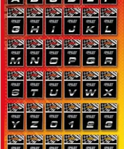 Lettre 3D 10x48pcs 18mm