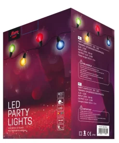 Lumières fête LED 20 lampes multicolor
