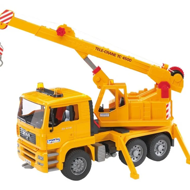Man Camion-Grue Jaune