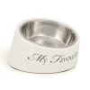 Mangeoire 'My favourite dog' blanc 18 cm