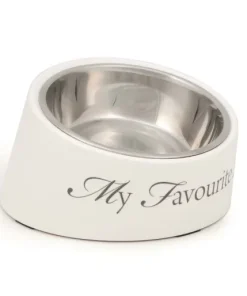Mangeoire 'My favourite dog' blanc 18 cm