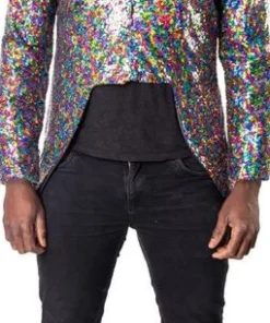 Manteau habillé à paillettes pour hommes XL/XXL