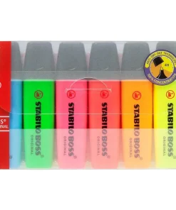 Marqueurs Stabilo Boss Original - 6 pièces en sachet