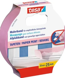 Masquage pour surfaces sensibles rose 25 m x 25 mm