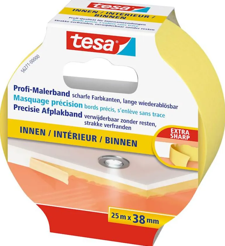Masquage Precision Indoor jaune 25 m x 38 mm