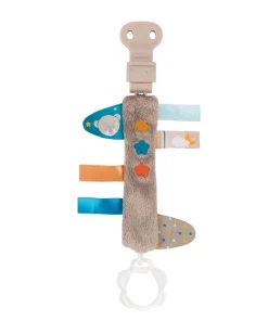 Mia & Basile Attache sucette Basile ours