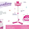 Microphone avec Support - Rose
