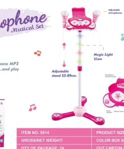 Microphone avec Support - Rose