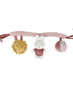 Miffy Car Chaîne d'activités pour Poussette Fluffy Pink