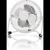 Mini ventilateur en métal USB blanc 10 cm diamètre
