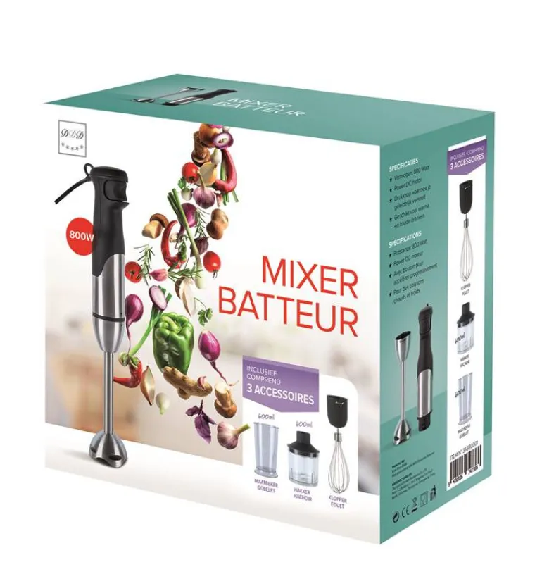 Mixeur plongeant set 800 W