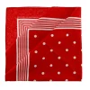 Mouchoir homme boules rouge