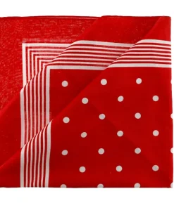 Mouchoir homme boules rouge