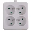 Multi-prises carré blanc 4 x 16 A