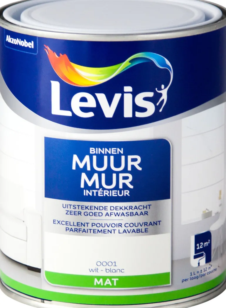 Muur latex blanc 1 l