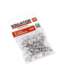 Oeillets aluminium 7 mm 120 pièces