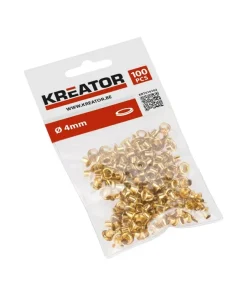Oeillets laiton 4 mm 100 pièces