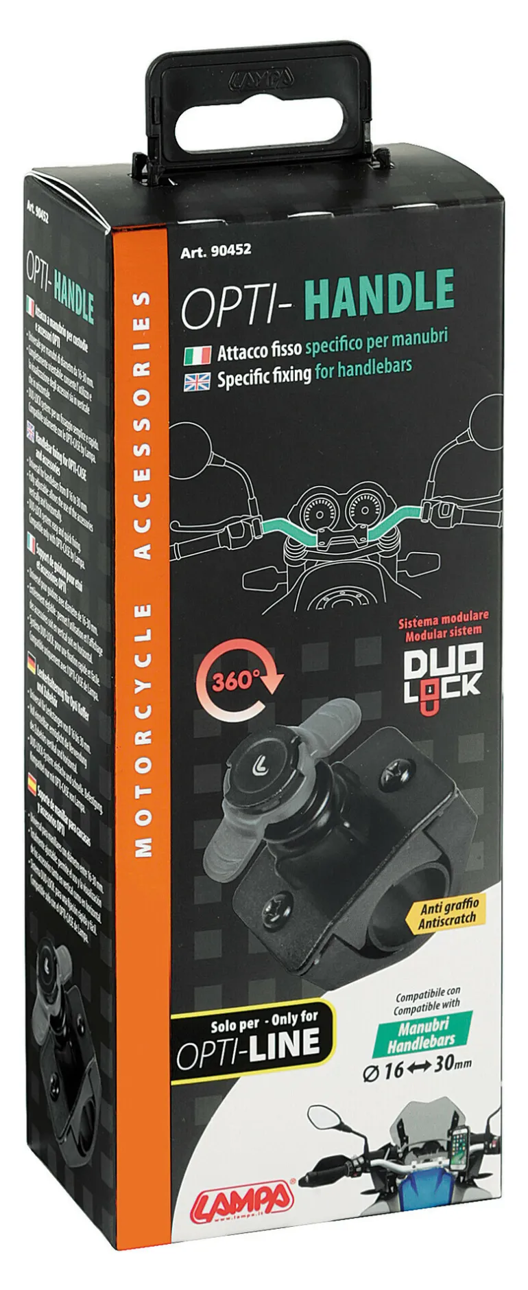OPTI-CASE Support de Guidon Ø 16->32mm