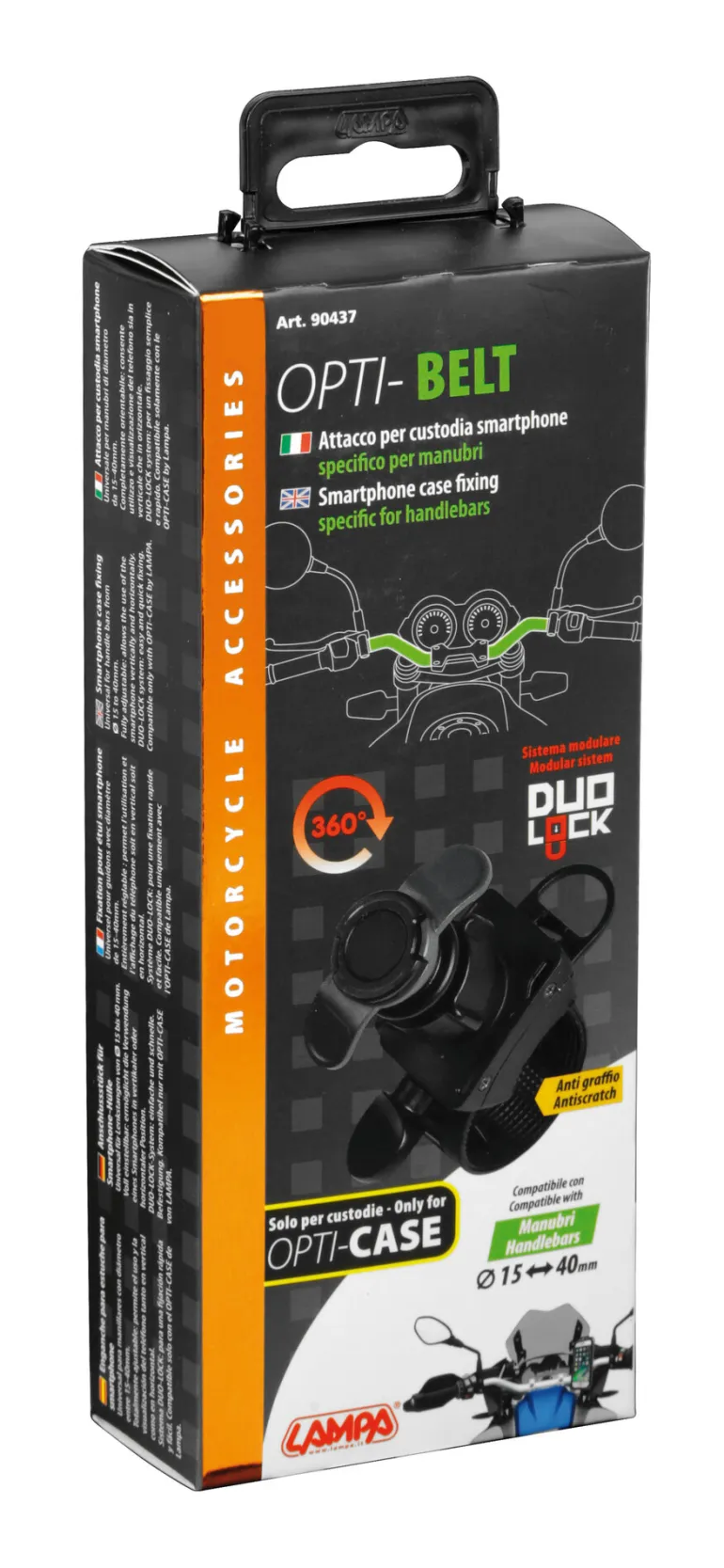 OPTI-CASE Support de Guidon Ø 15-> 40mm