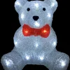 Ours blanc LED 25x18x26 cm