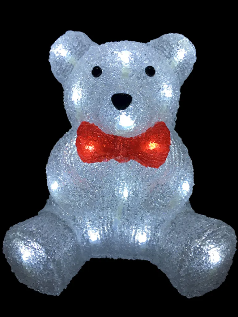 Ours blanc LED 25x18x26 cm