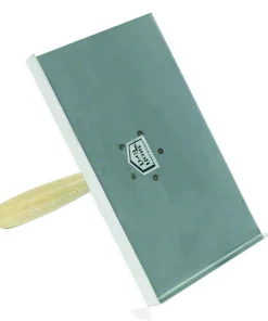 Palette retouche modèle gauche avec poignée en bois 230 x 150 mm