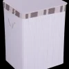 Panier blanc avec couvercle S
