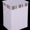 Panier blanc avec couvercle M